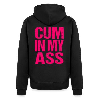 Sexe Proverbe Anal Porno Échangistes - Veste à capuche bio Premium Unisexe - noir - Dos - Nico (187cm)