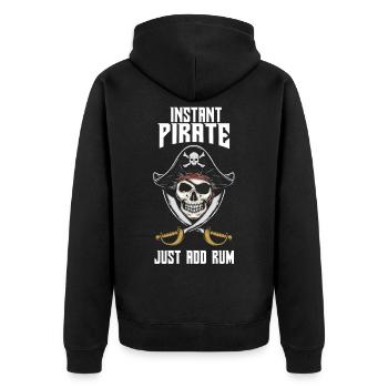 Pirate Pirate Kids Costume Pirate Anniversaire Pirate - Veste à capuche bio Premium Unisexe - noir - Dos - Nico (187cm)