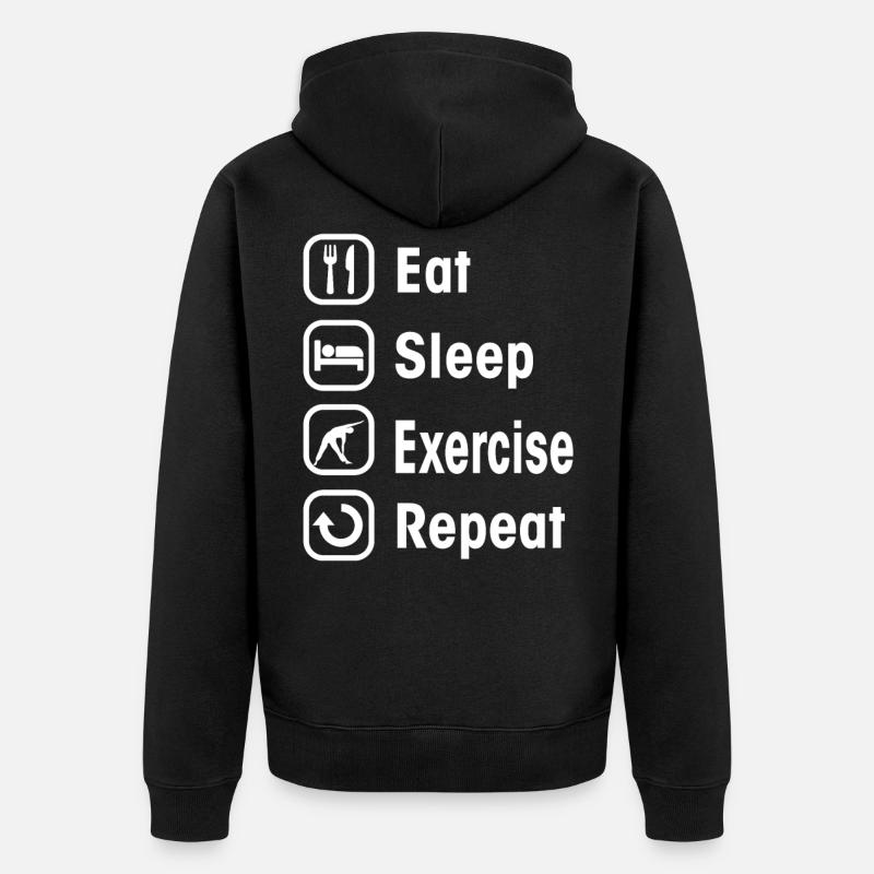 exercice - Veste à capuche bio Premium Unisexe - noir