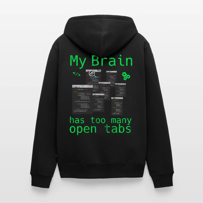 Informatik Hacker Programmierer Binär PC Computer Unisex Premium Bio Zip Hoodie