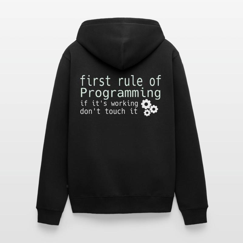 Informatik Hacker Programmierer Binär PC Computer Unisex Premium Bio Zip Hoodie