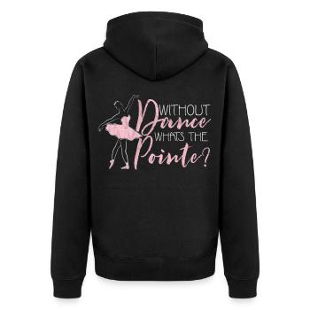 Ballet - Veste à capuche bio Premium Unisexe - noir - Dos - Nico (187cm)