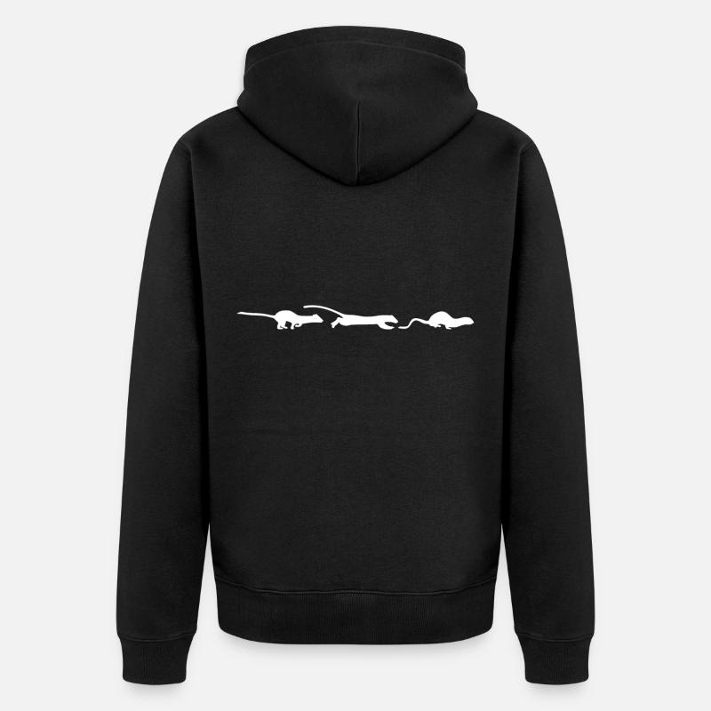 Wiesel - Veste à capuche bio Premium Unisexe - noir