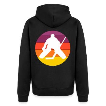 Hockey sur glace Équipe Sports d'hiver Hockey sur glace Hockey sur glace - Veste à capuche bio Premium Unisexe - noir - Dos - Nico (187cm)