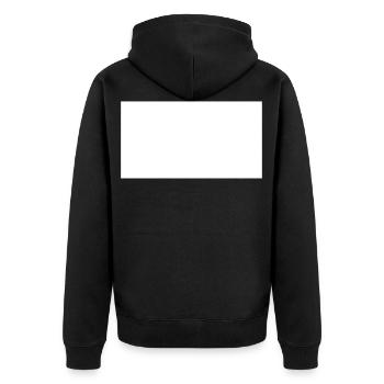 Rectangle - Veste à capuche bio Premium Unisexe - noir - Dos - Nico (187cm)