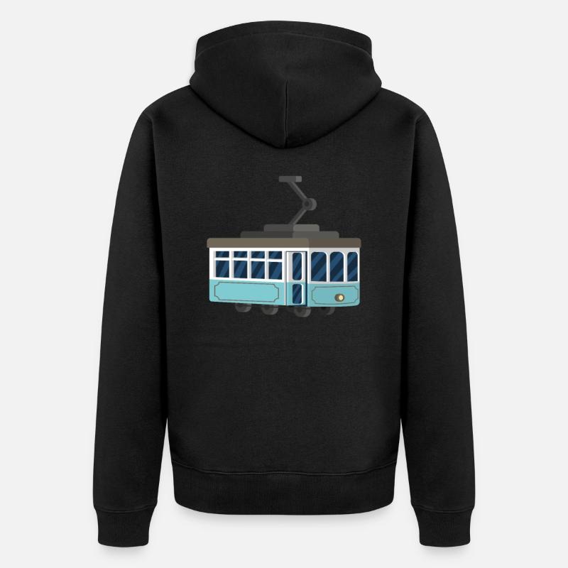 Tramway - Veste à capuche bio Premium Unisexe - noir