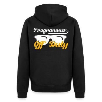 Cadeau de matériel informatique informatique - Veste à capuche bio Premium Unisexe - noir - Dos - Nico (187cm)