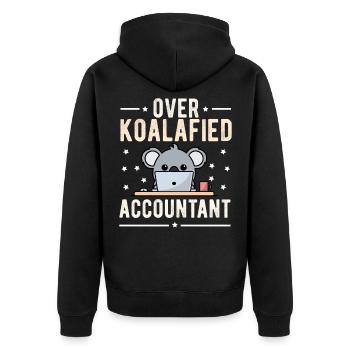 Koala ours koala ours bébé koalas bambou - Veste à capuche bio Premium Unisexe - noir - Dos - Nico (187cm)