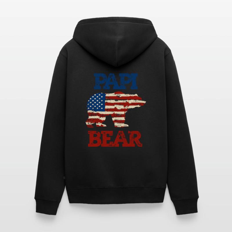 Rainbow PAPI Shirt, Retro PAPI, PAPI Sunset, PAPI Unisex Premium Bio Zip Hoodie