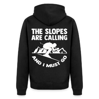 Ski Montagne alpine Avalanche vacances de ski Ski Ski - Veste à capuche bio Premium Unisexe - noir - Dos - Nico (187cm)