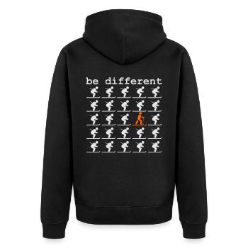 Ski de randonnée Télémark Ski de randonnée Ski talon gratuit - Veste à capuche bio Premium Unisexe - noir - Dos - Nico (187cm)