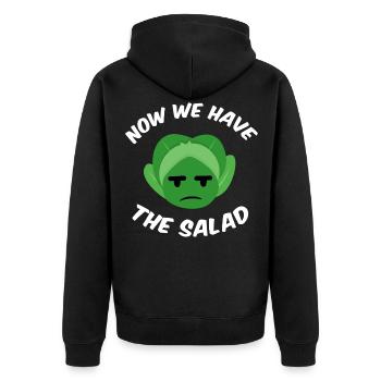 Now we have the salad - Veste à capuche bio Premium Unisexe - noir - Dos - Nico (187cm)