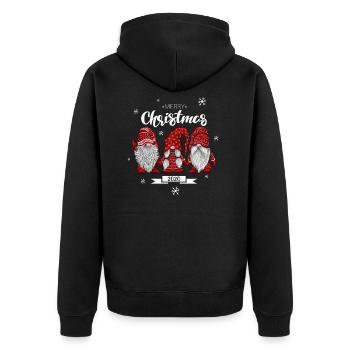 Christmas Xmas Gnomies 2020 Gnomes - Veste à capuche bio Premium Unisexe - noir - Dos - Nico (187cm)