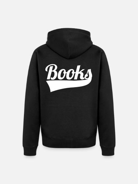 Read book literature gift - Unisex Premium Organic Zip Hoodie - black