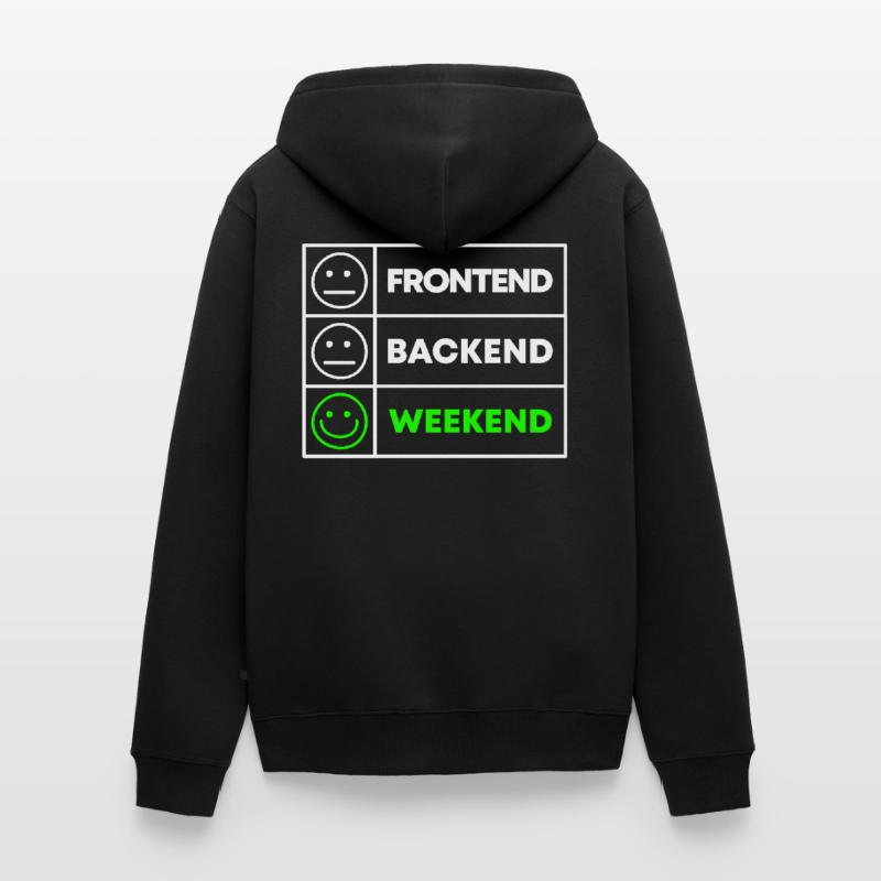 Programmierer Geschenk für Informatiker und Coder Unisex Premium Bio Zip Hoodie