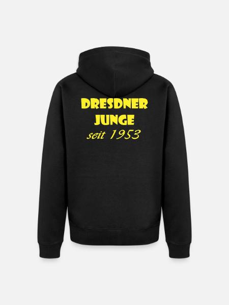 Dresden Design - Unisex Premium Bio Zip Hoodie - Schwarz