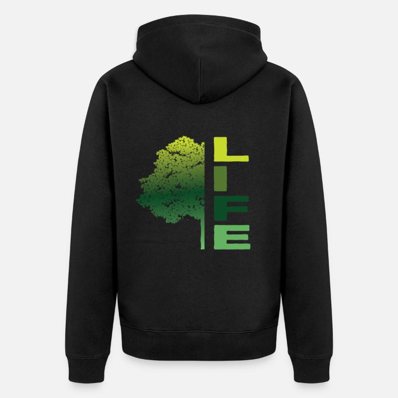 arbre de la vie - Veste à capuche bio Premium Unisexe - noir