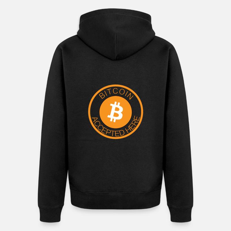 Bitcoin - Veste à capuche bio Premium Unisexe - noir