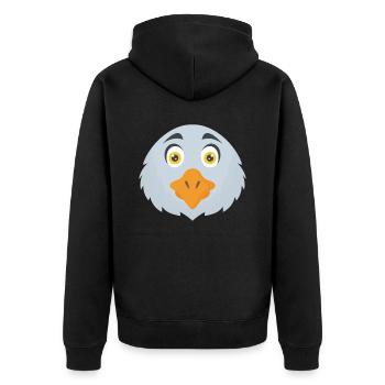 Adler t-shirt | Bestseller | - Veste à capuche bio Premium Unisexe - noir - Dos - Nico (187cm)