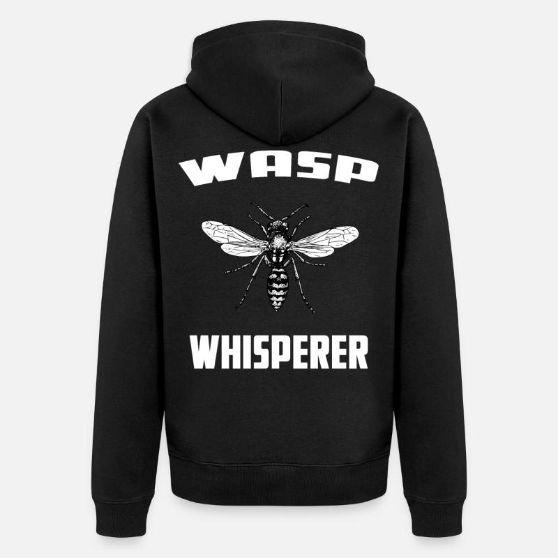 Murmure de guêpe - Veste à capuche bio Premium Unisexe - noir