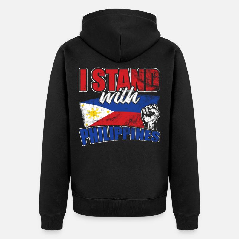 PHILIPPINES - Veste à capuche bio Premium Unisexe - noir