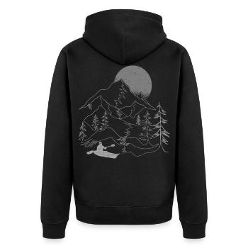 Canoë-Kayak cadeau canoë pagaie canoë-kayak kayak - Veste à capuche bio Premium Unisexe - noir - Dos - Nico (187cm)