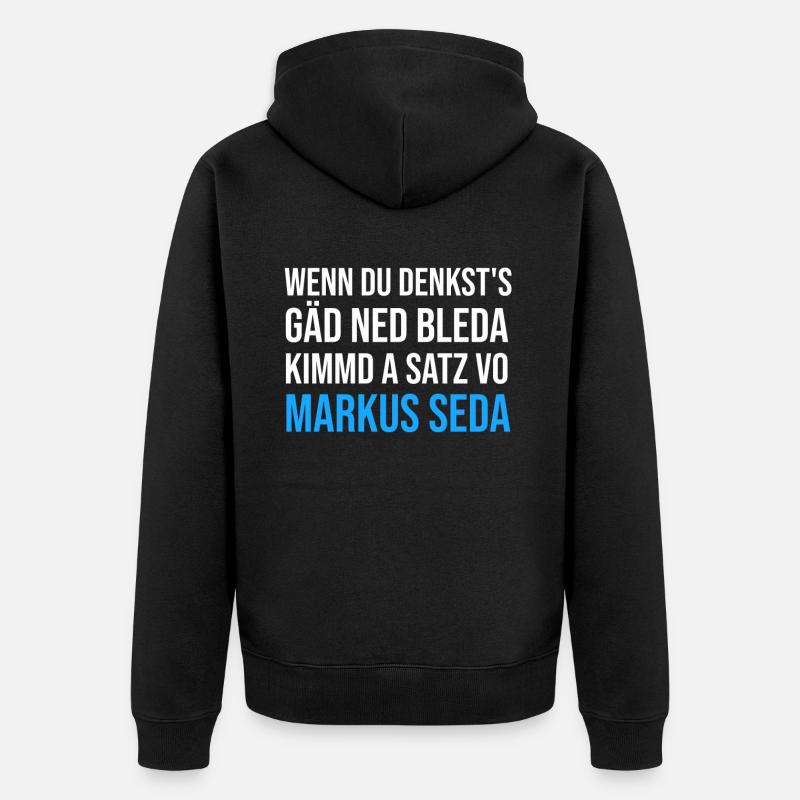 Markus Söder - Unisex Premium Bio Zip Hoodie - Schwarz
