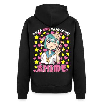 Anime Fan Japanese Culture Manga si ce n'est pas le cas - Veste à capuche bio Premium Unisexe - noir - Dos - Nico (187cm)