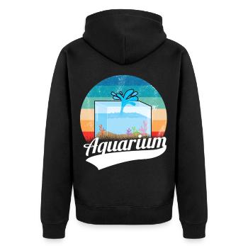 Aquarium - Veste à capuche bio Premium Unisexe - noir - Dos - Nico (187cm)