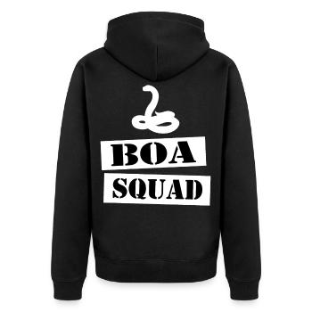 rejoignez l'équipe de boa - Veste à capuche bio Premium Unisexe - noir - Dos - Nico (187cm)