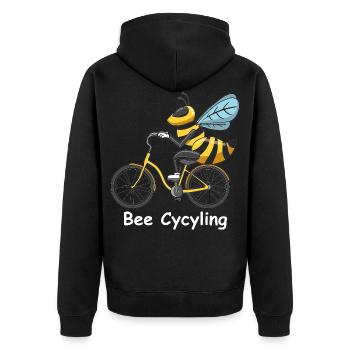 Abeille Abeille cycliste Abeille cycliste abeille miel - Veste à capuche bio Premium Unisexe - noir - Dos - Nico (187cm)