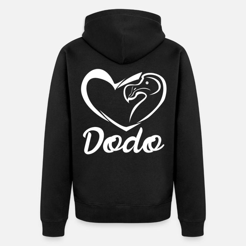 Le coeur de Dodo - Veste à capuche bio Premium Unisexe - noir