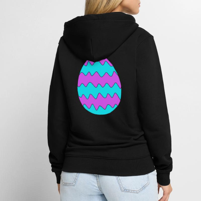 Easter egg colorful gift Easter Easter egg Unisex Premium Organic Zip Hoodie