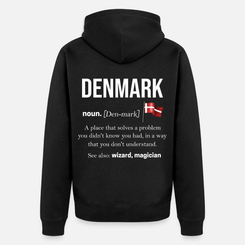 Danemark - Veste à capuche bio Premium Unisexe - noir