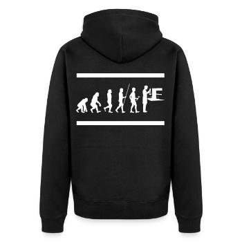 Chimie tableau périodique molécule atome biochimie - Veste à capuche bio Premium Unisexe - noir - Dos - Nico (187cm)