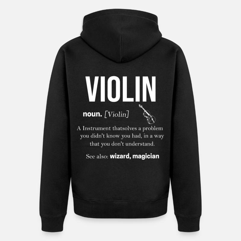 Violon - Veste à capuche bio Premium Unisexe - noir