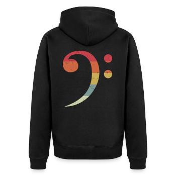 Bass Bass Bass Guitare Bassist Bassist Bande - Veste à capuche bio Premium Unisexe - noir - Dos - Nico (187cm)