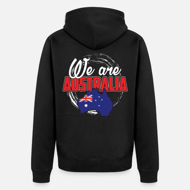 Nous sommes Australie - Veste à capuche bio Premium Unisexe - noir