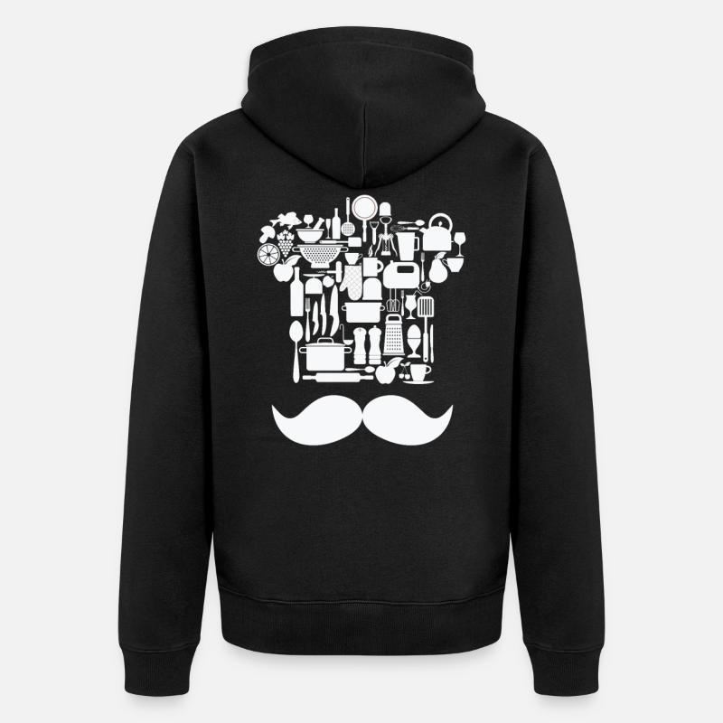 Chef chef cuisine cuisine - Veste à capuche bio Premium Unisexe - noir