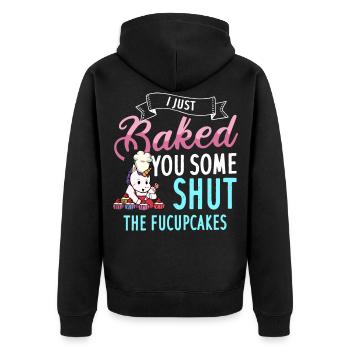 Shut The Fucupcake Licorne cupcake - Veste à capuche bio Premium Unisexe - noir - Dos - Nico (187cm)
