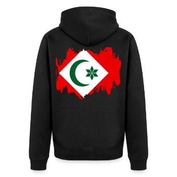 Rif - Veste à capuche bio Premium Unisexe - noir - Dos - Nico (187cm)