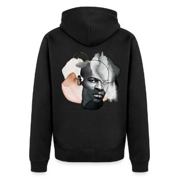 Homme POC Portrait - Veste à capuche bio Premium Unisexe - noir - Dos - Nico (187cm)