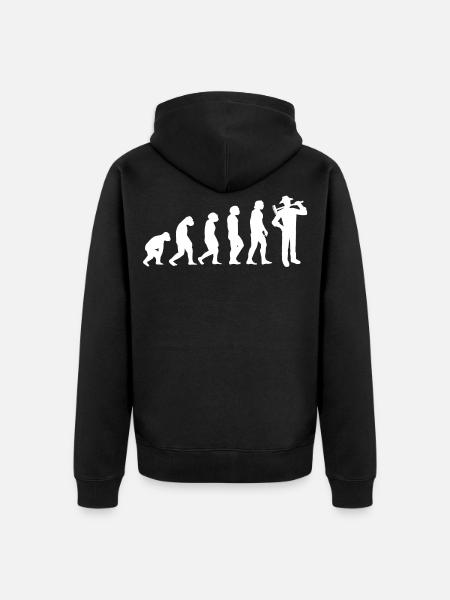 Evolution Gärtner - Unisex Premium Bio Zip Hoodie - Schwarz