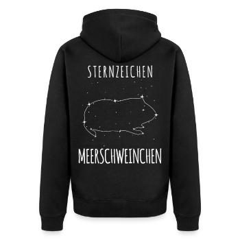 Cobayes et étoiles - Veste à capuche bio Premium Unisexe - noir - Dos - Nico (187cm)