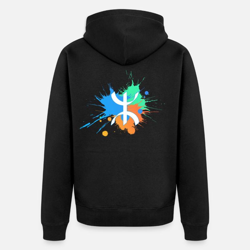 Amazigh - Veste à capuche bio Premium Unisexe - noir