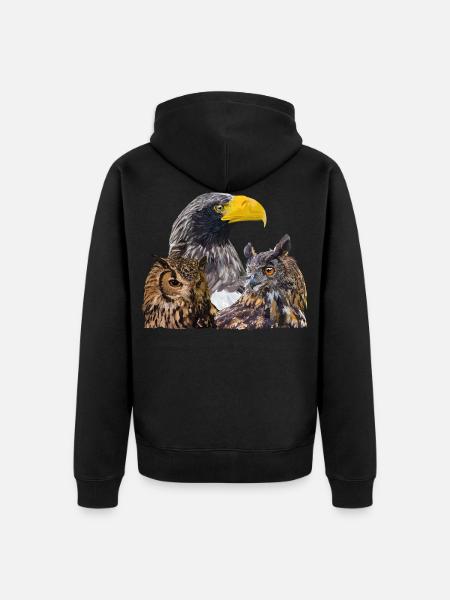 Raptors - Unisex Premium Organic Zip Hoodie - black