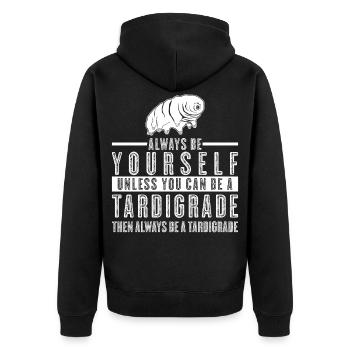 Tardigrade Ours de mer Rengaine - Veste à capuche bio Premium Unisexe - noir - Dos - Nico (187cm)