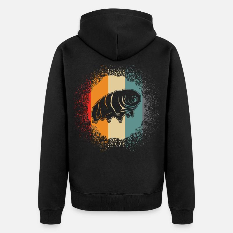 Tardigrade Retro - Veste à capuche bio Premium Unisexe - noir