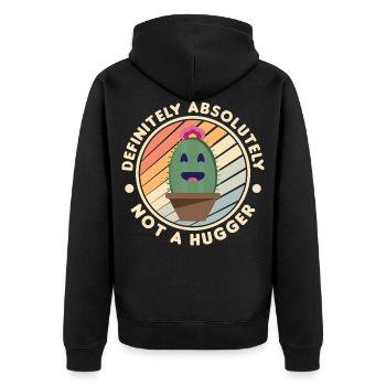 Not a Hugger câlin anti-introvertissement - Veste à capuche bio Premium Unisexe - noir - Dos - Nico (187cm)