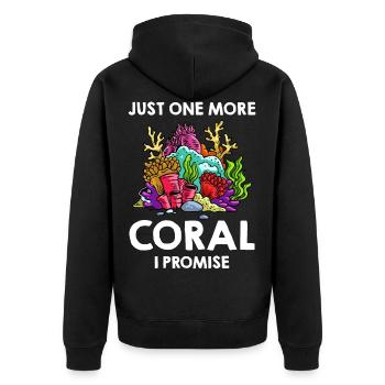 Corail Riff Aquarium Aquarist Doux Pierre Poisson - Veste à capuche bio Premium Unisexe - noir - Dos - Nico (187cm)
